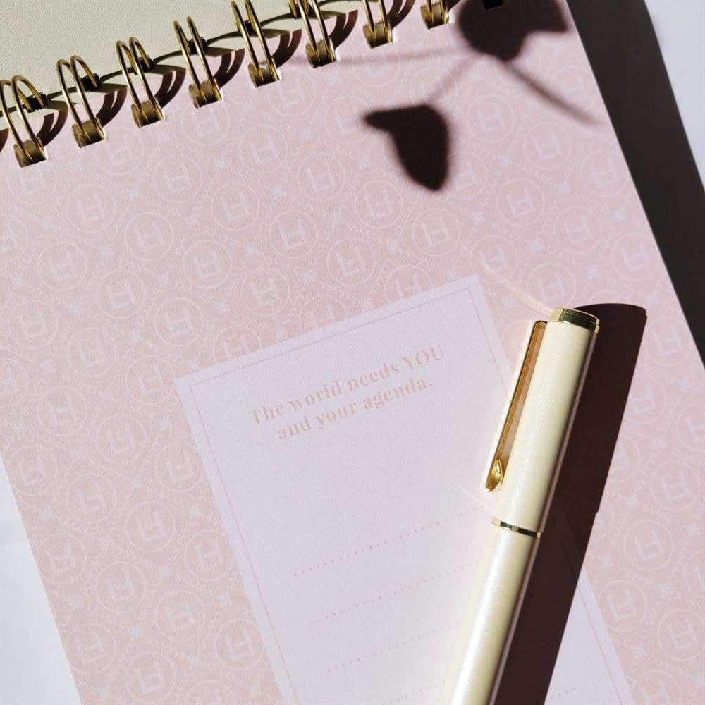 LH Agenda Notepad - Black (Dot-lined) - Persistence