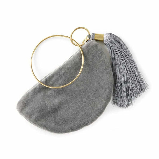 Velvet Bangle Purse - Slate: Slate