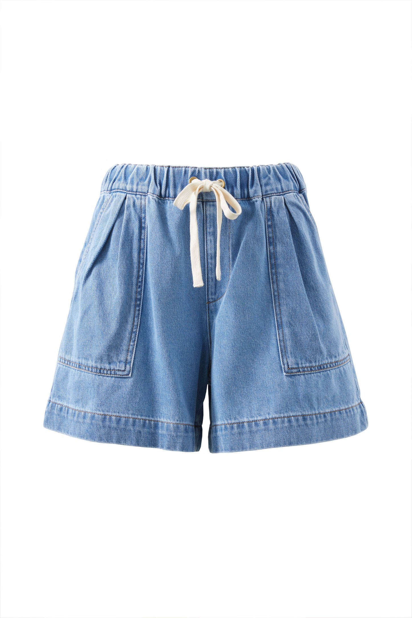 Darcy Relaxed Everyday Short (Mid Blue Wash) : Ceres Life