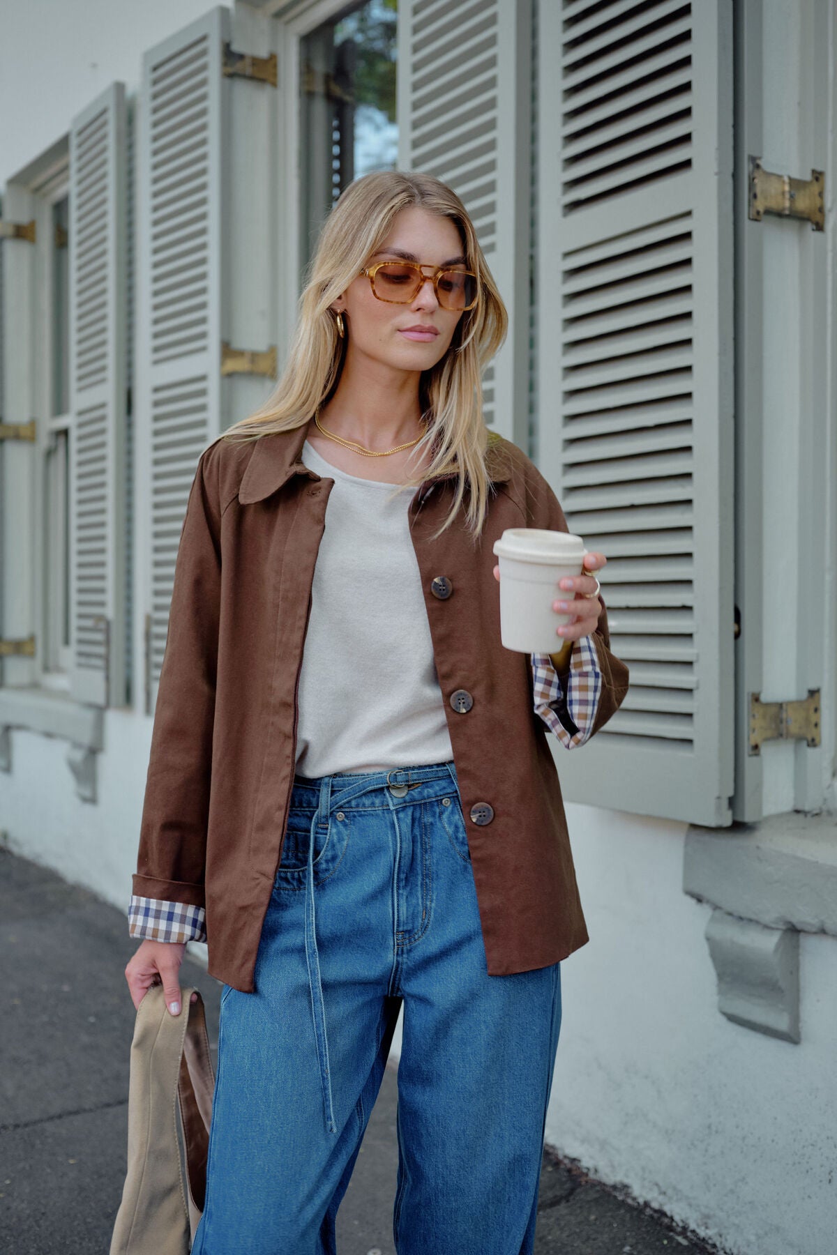 Pia Coat chocolate