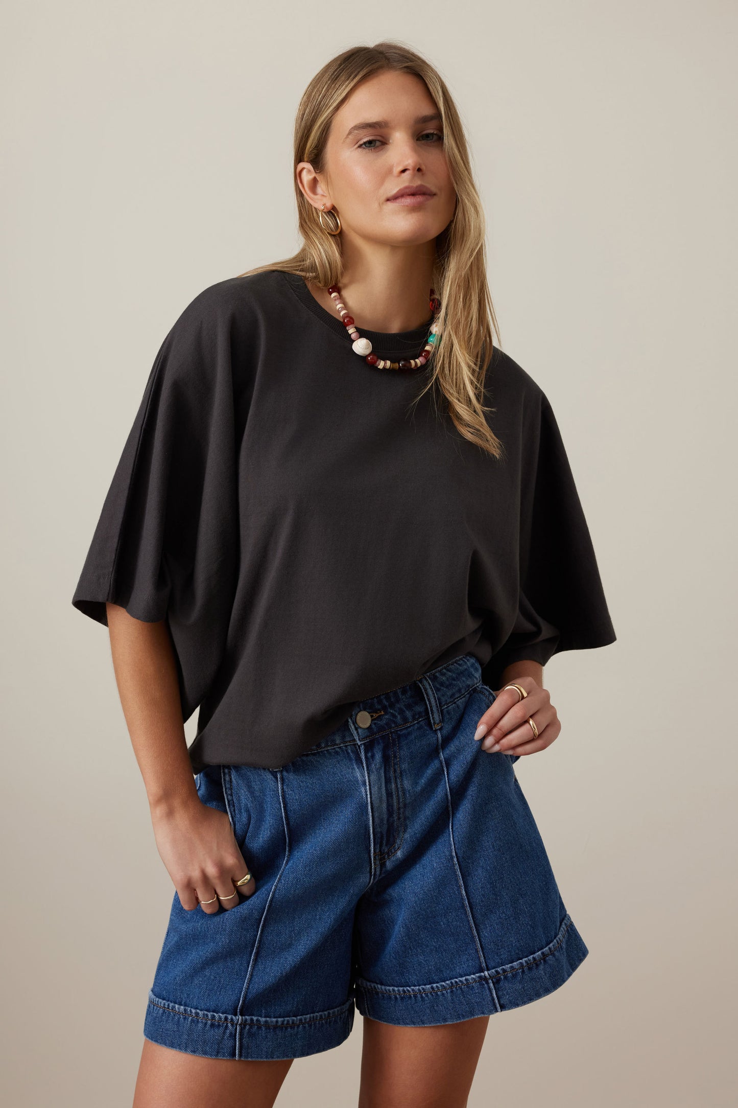 Lucy Relaxed Sleeve Tee