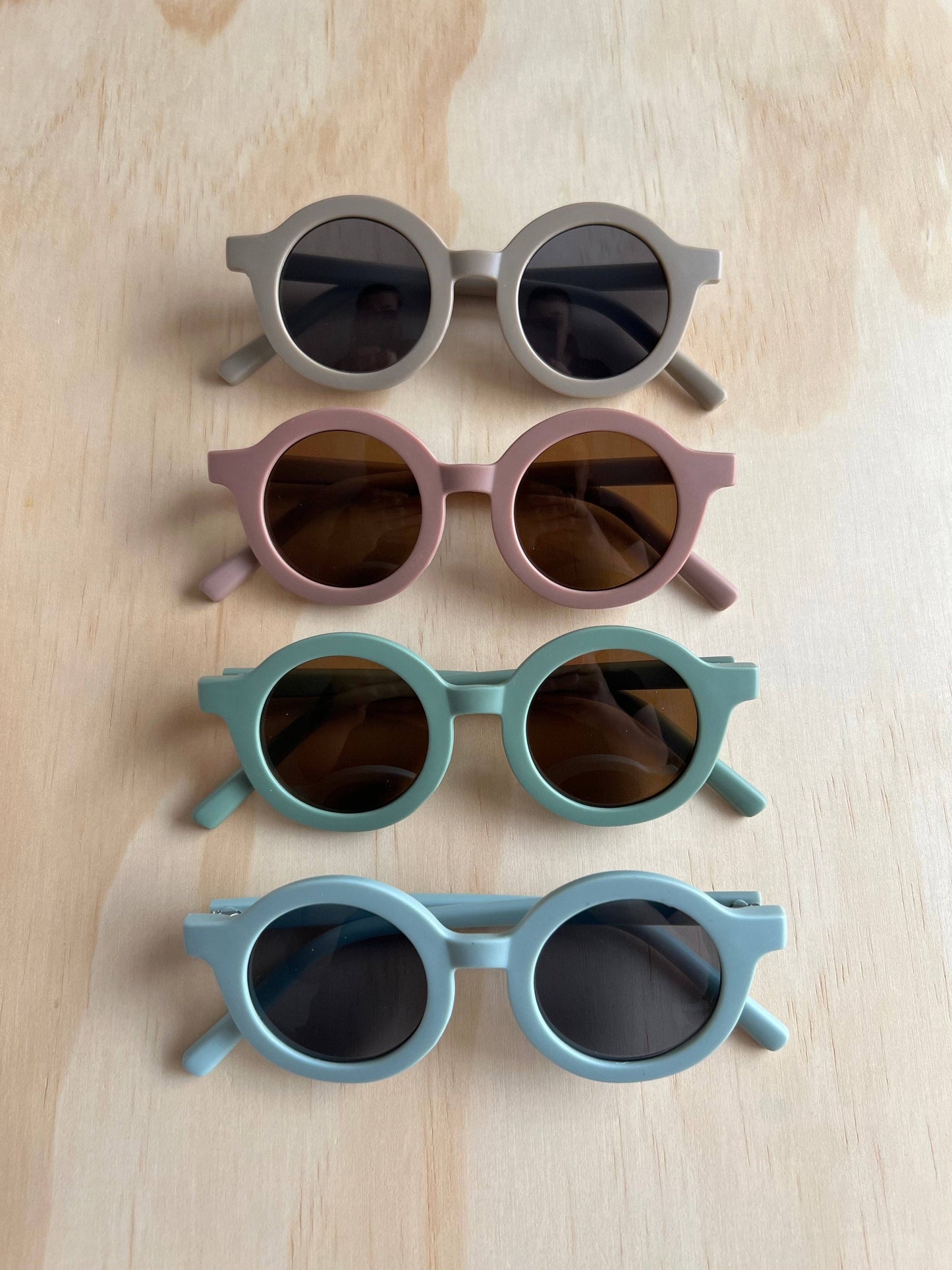 Kids Unisex Sunglasses Beige