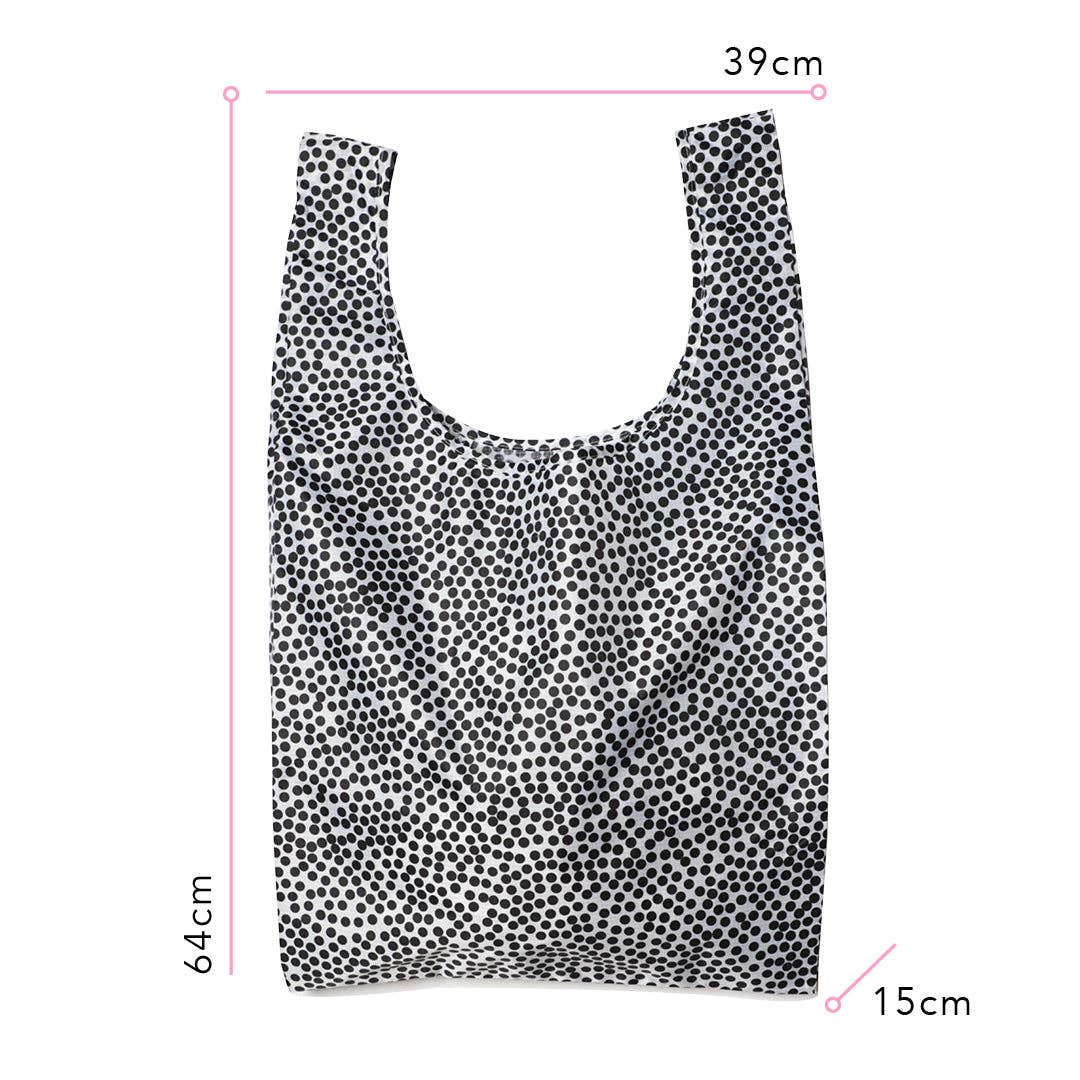 Black & White Spots - Foldable Shopper Bag