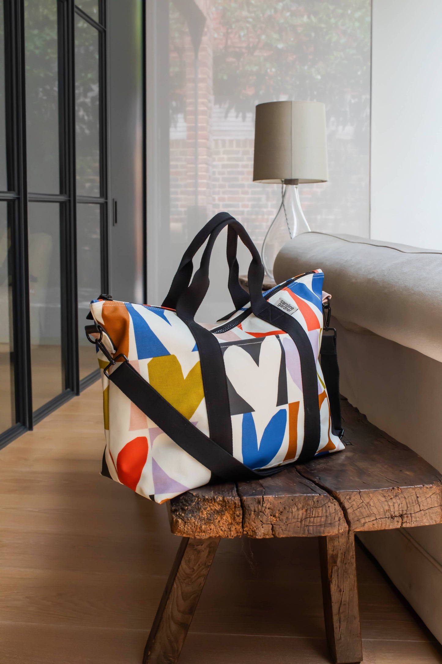 Multi Checkmate Heart Weekend Bag