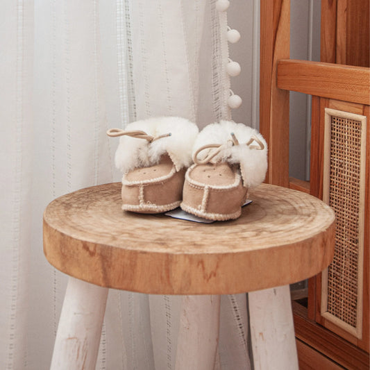 Sheepskin Baby Booties CANE