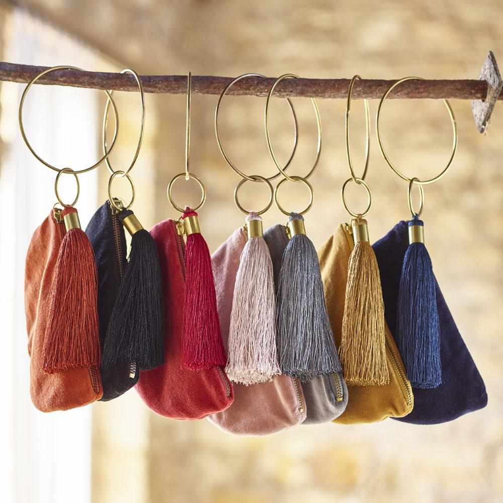 Velvet Bangle Purse - Slate: Slate