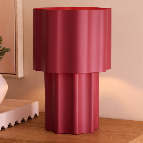Amalfi Ronnie Metal Table Lamp - Plum