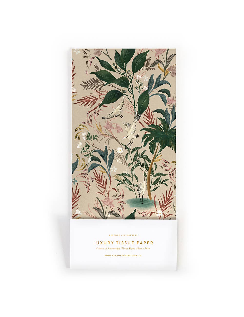 4pk Tissue Paper - Herons
