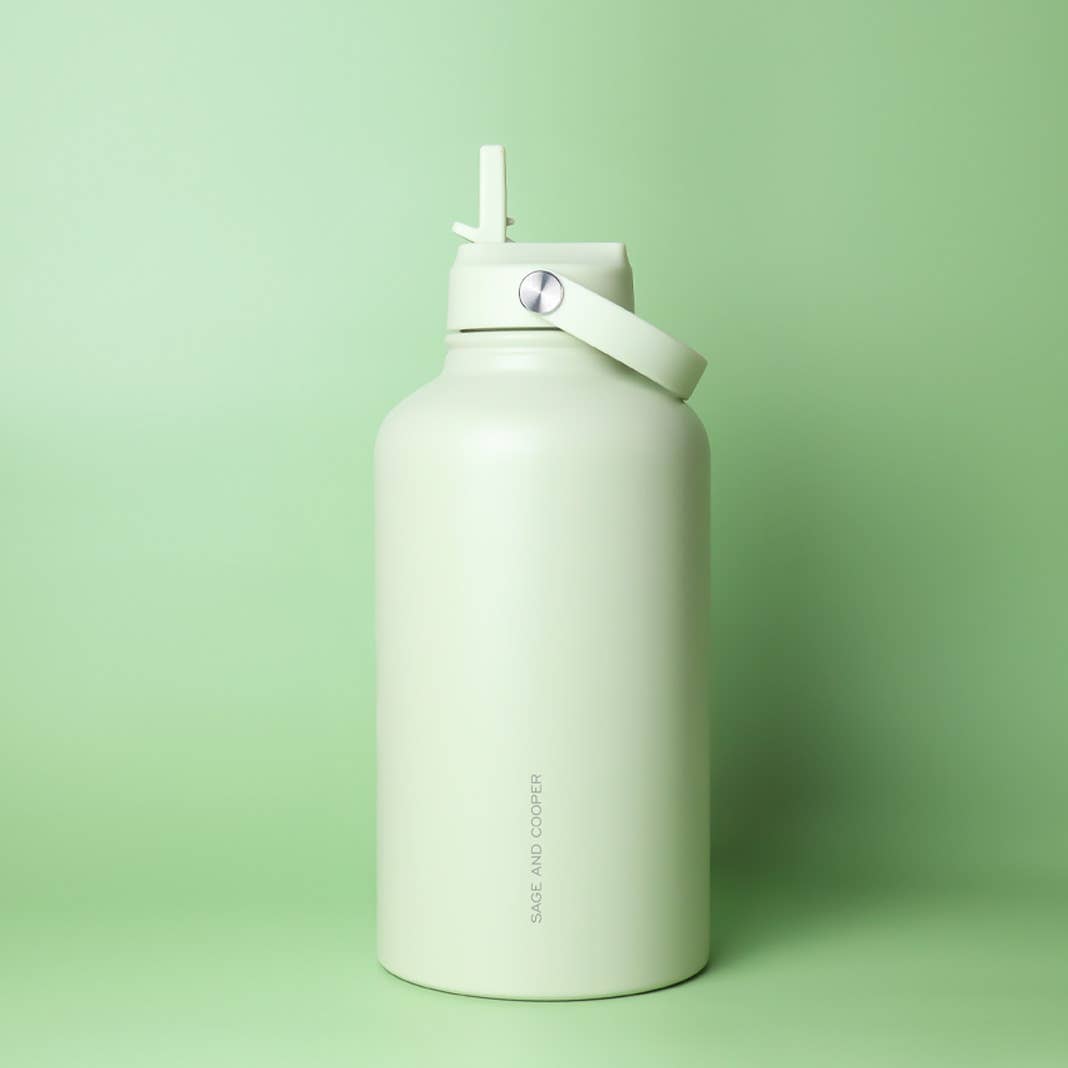 The Sage & Cooper Insulated Drink Bottle: Olive / 1 Litre
