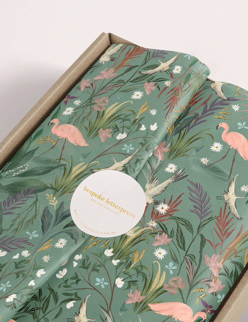 4pk Tissue Paper - Flamingos
