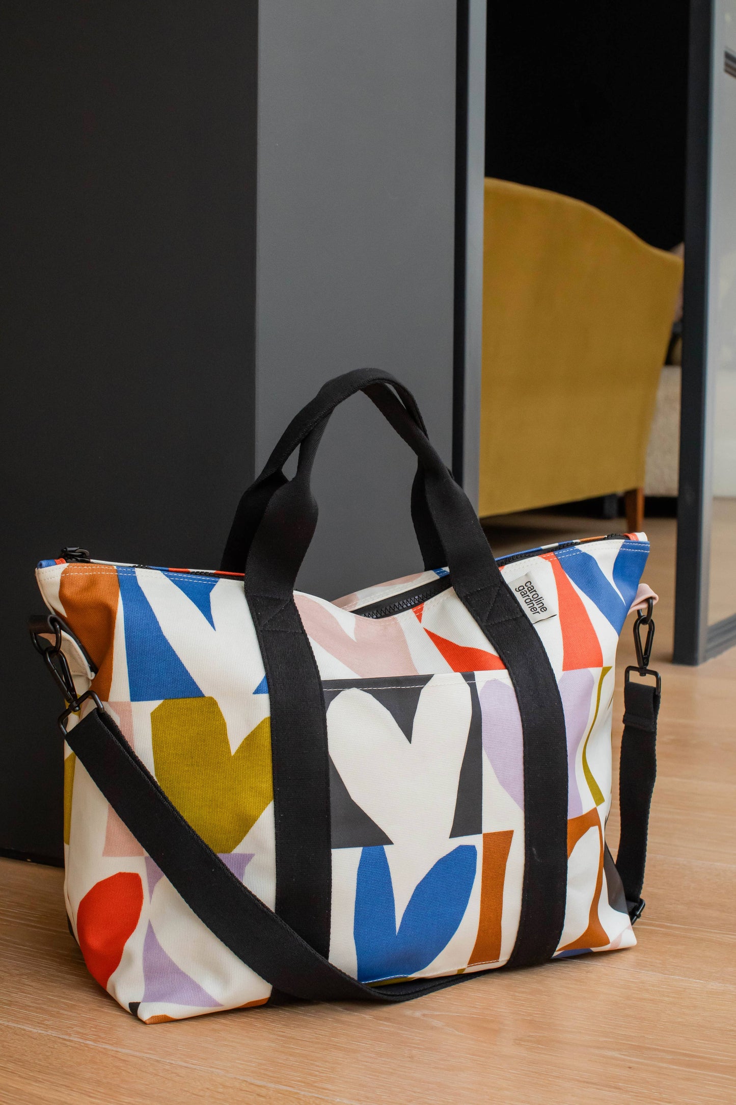 Multi Checkmate Heart Weekend Bag