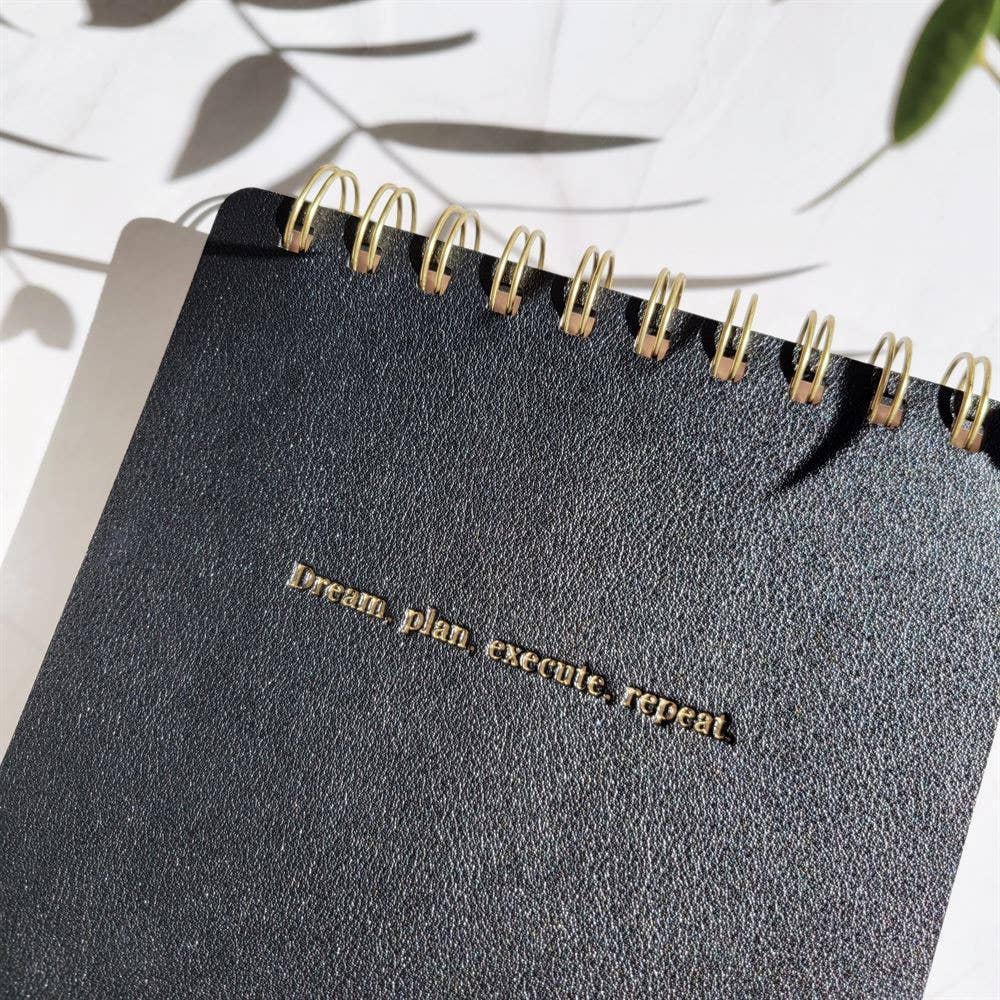 LH Agenda Notepad - Black (Dot-lined) - Persistence