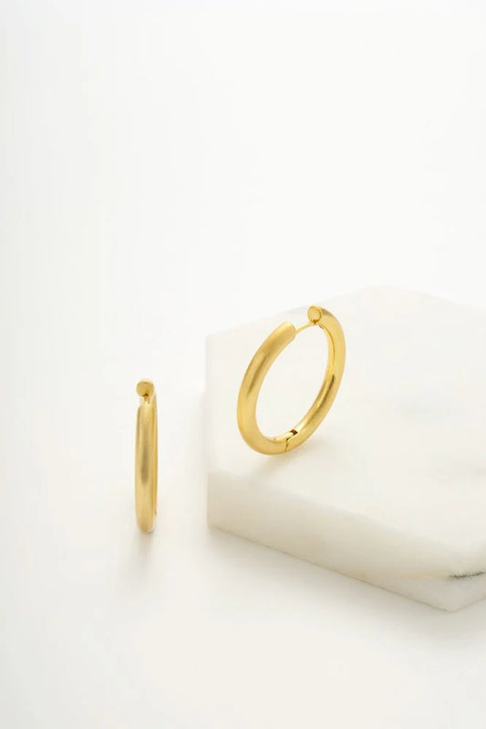 Zafino Kendall Brushed Hoop large GOLD