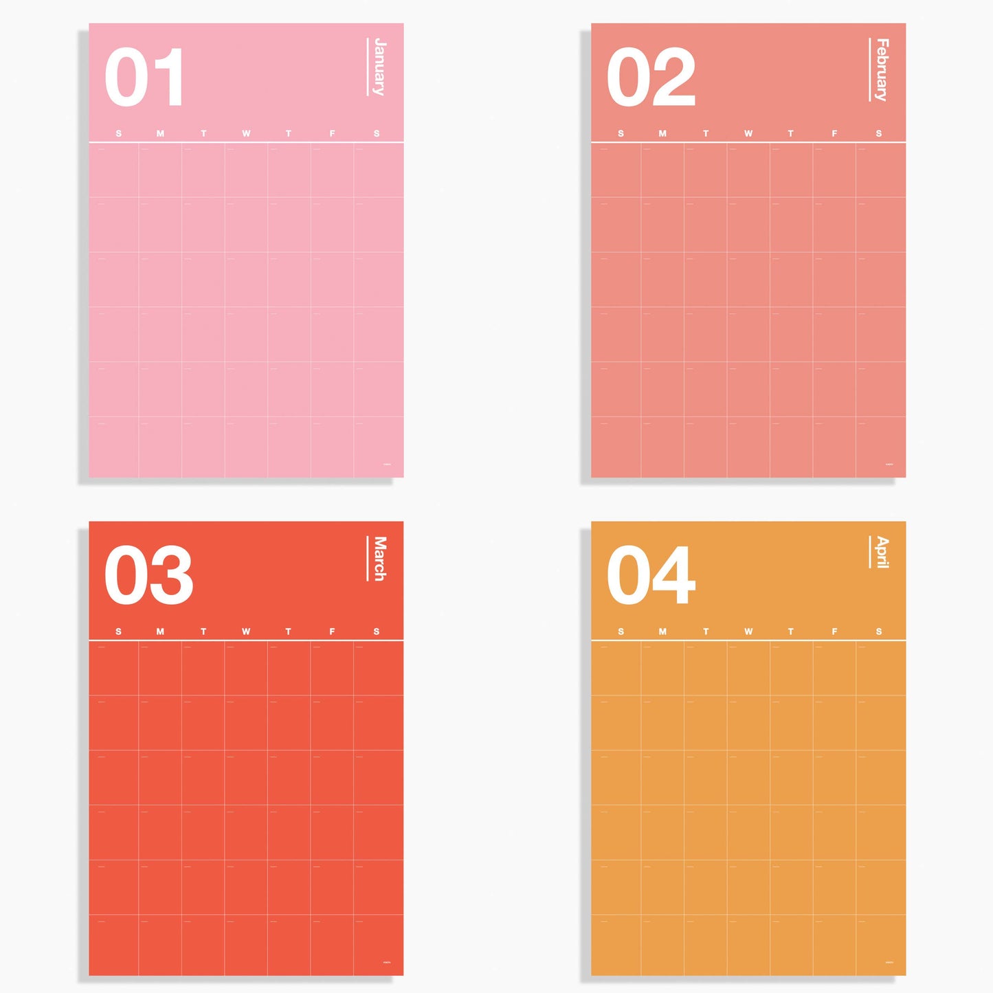 Spectrum Wall Planner in Vibrant