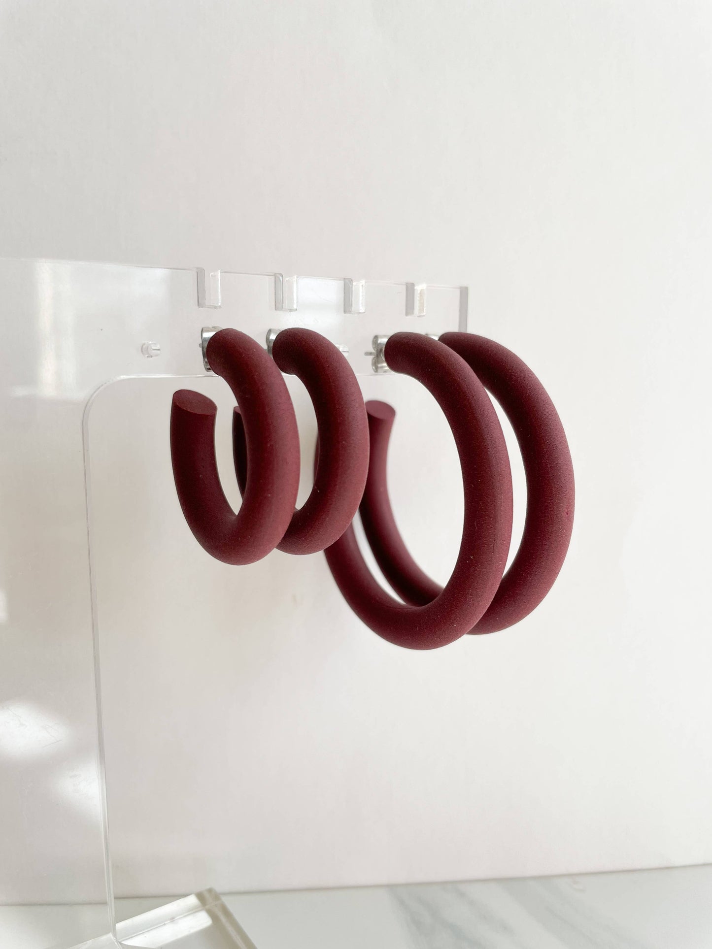 Ellory Hoops in Berry: Large