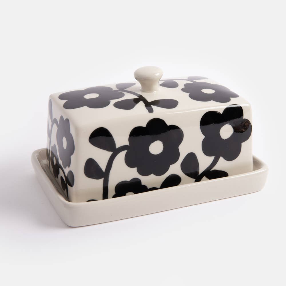 Mono Flower Butter Dish
