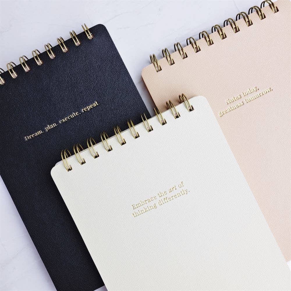 LH Agenda Notepad - Black (Dot-lined) - Persistence