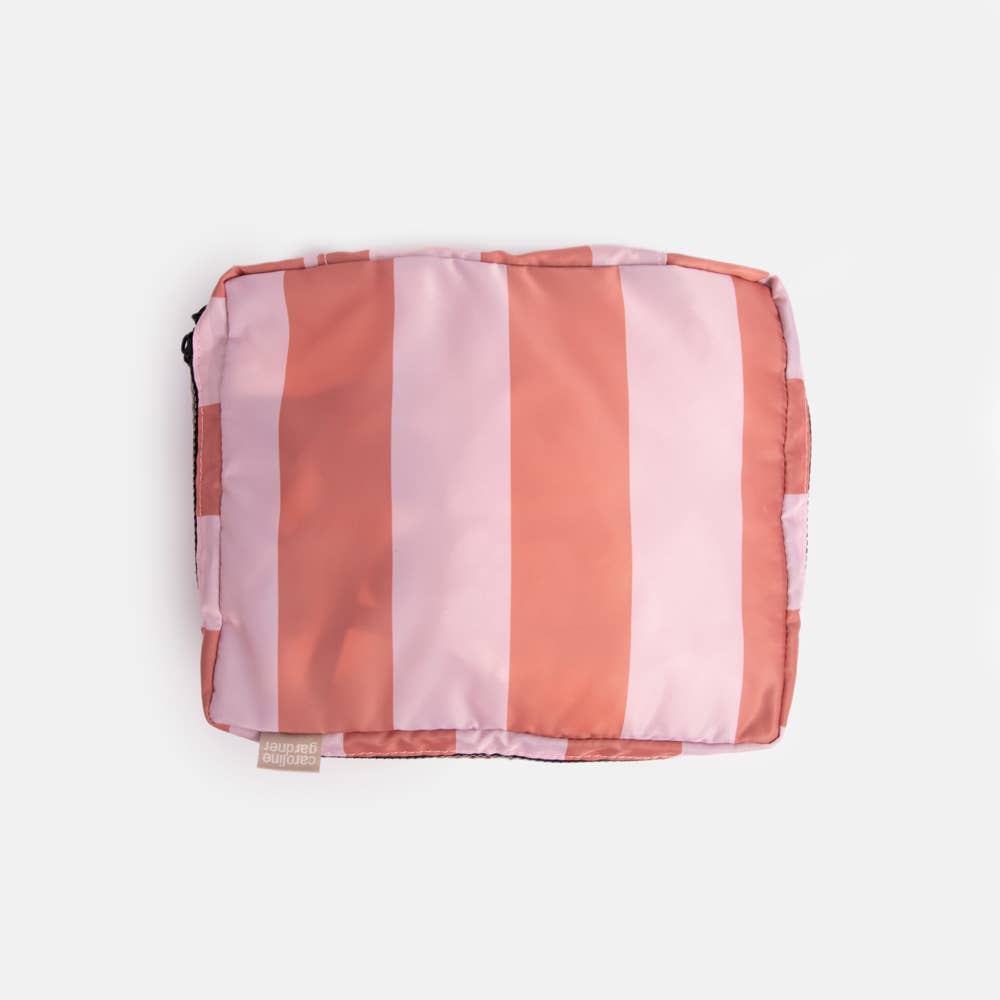 Abstract Botanical/Stripe Set Of 3 Packing Cubes