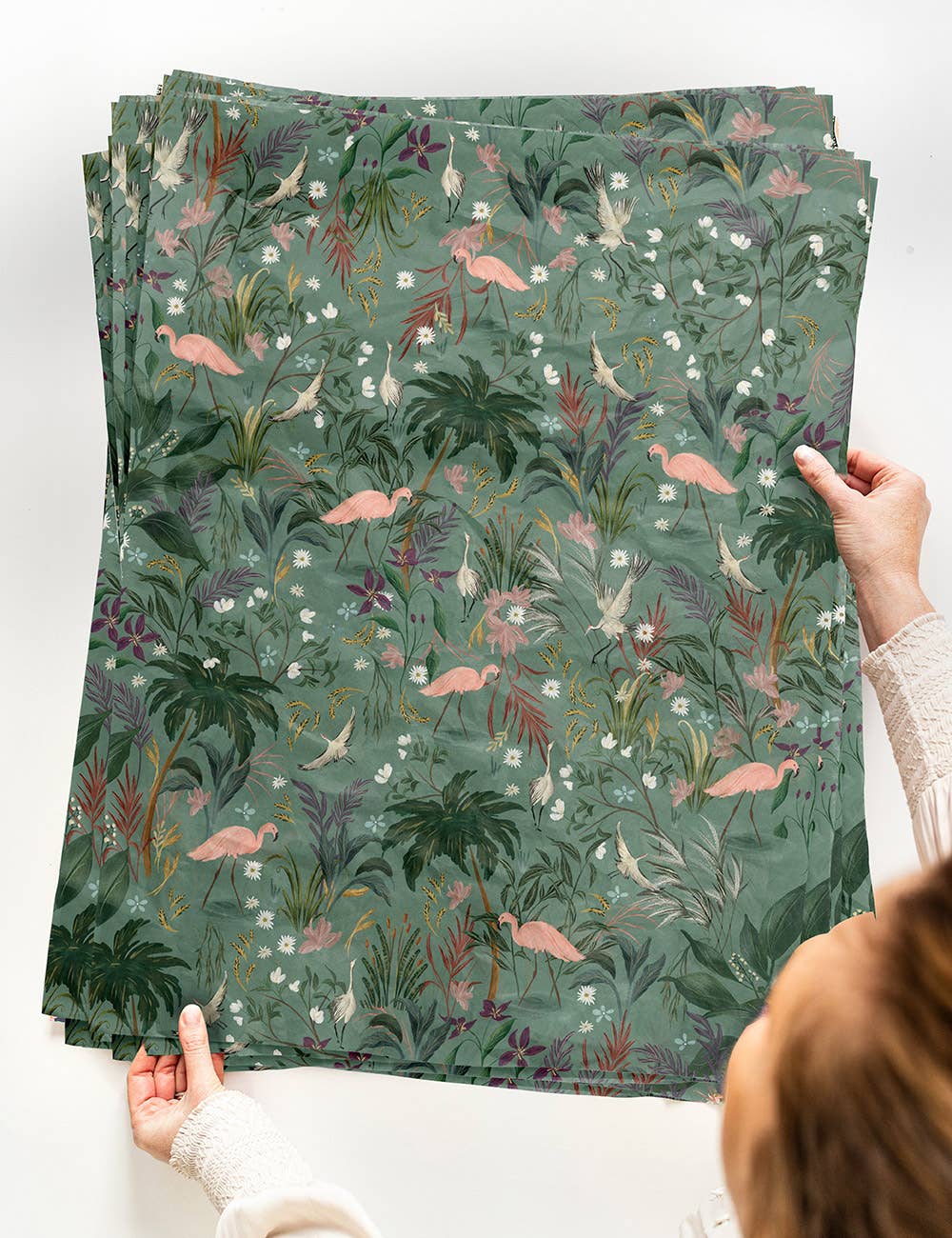 4pk Tissue Paper - Flamingos