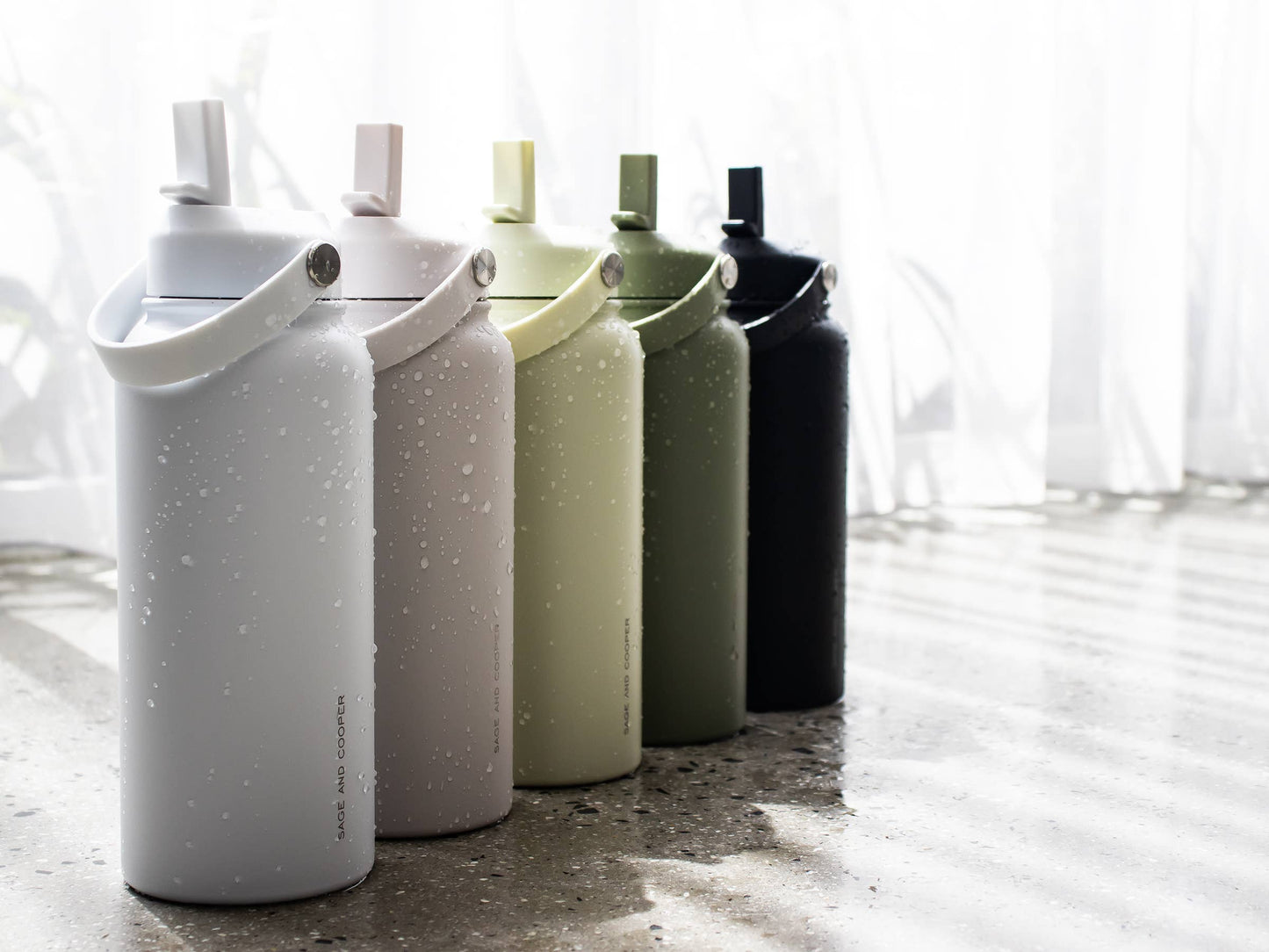 The Sage & Cooper Insulated Drink Bottle: Olive / 1 Litre