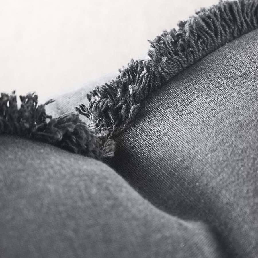 Luca® Boho Linen Cushion Slate 40x60cm