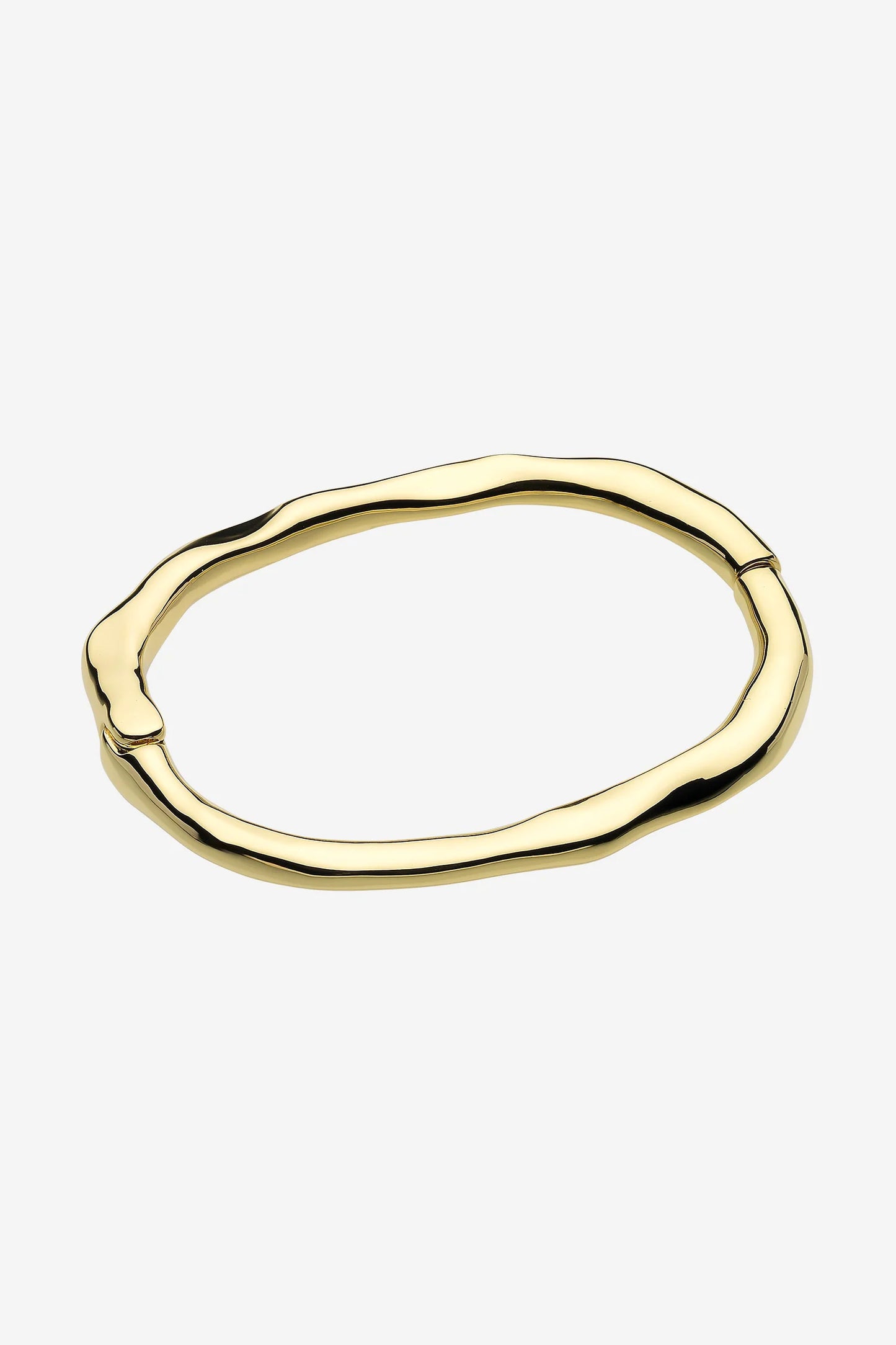 Verity Gold Hinged Bangle