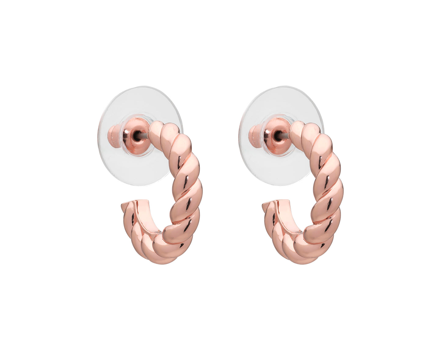 Sandy Rose Gold Hoop Earring