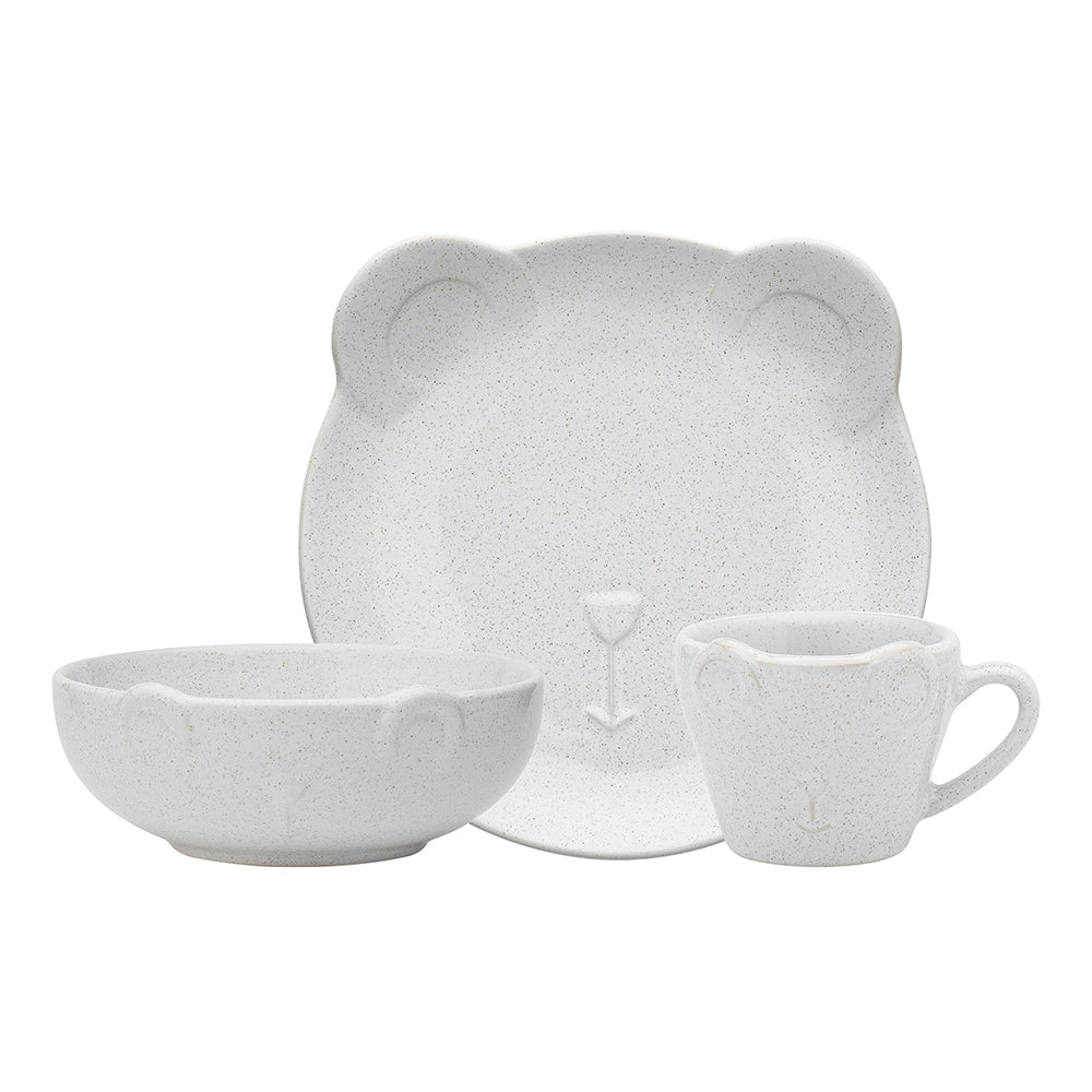 Teddy Children Set 3pce Oatmeal