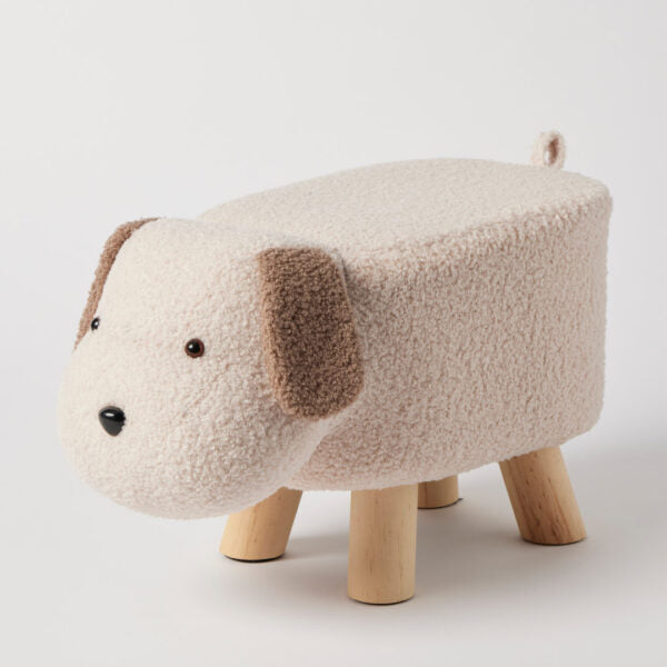 Bouclé Kids Stool