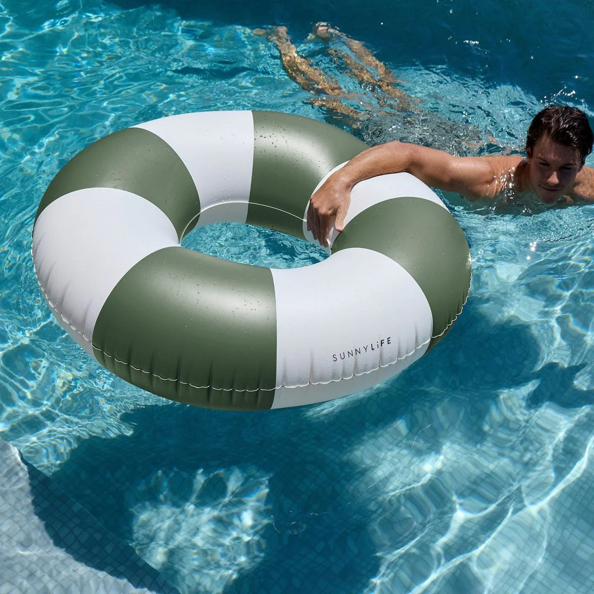Tube Pool Ring - Olive