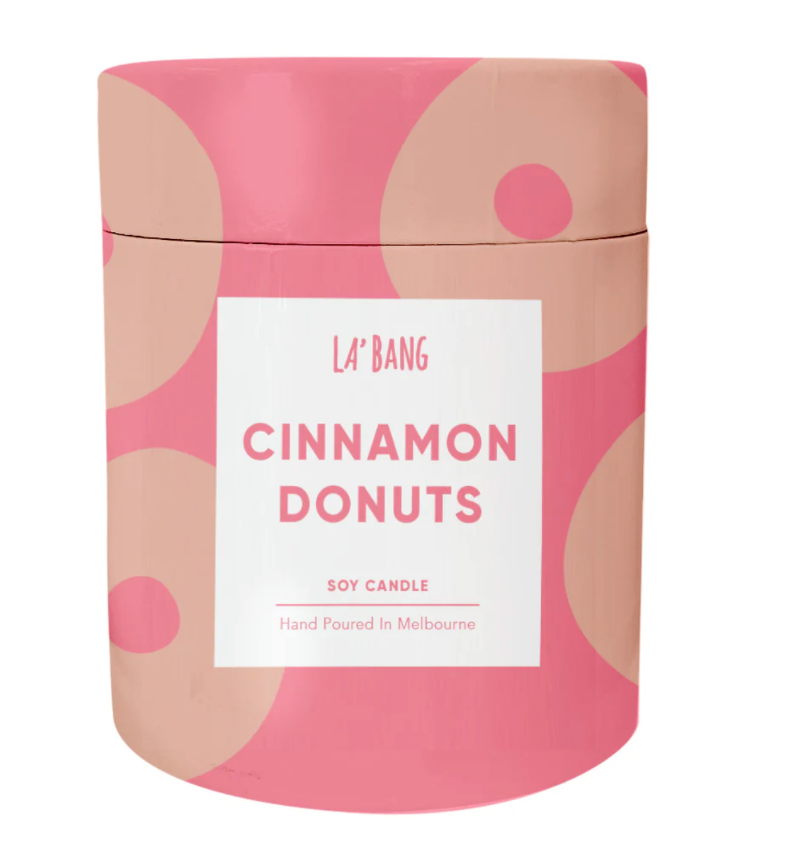 Wooden wick candle - Cinamon Donuts