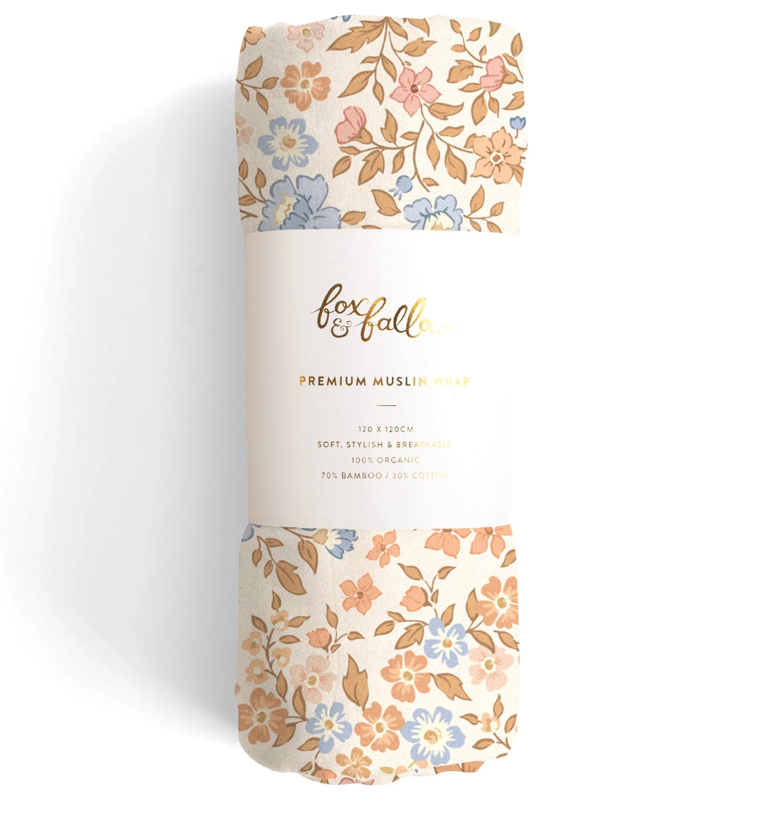 Broderie Organic Muslin Wrap Swaddle