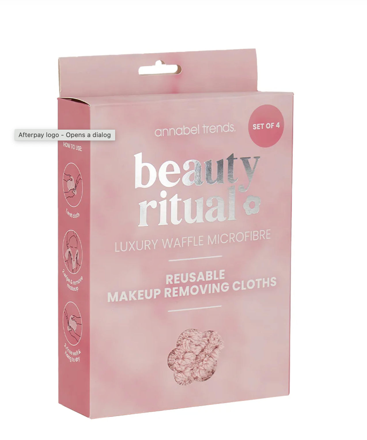 Beauty Ritual - Luxury Waffle Wash Set 3pc - Pink