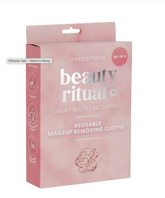 Beauty Ritual - Luxury Waffle Wash Set 3pc - Pink