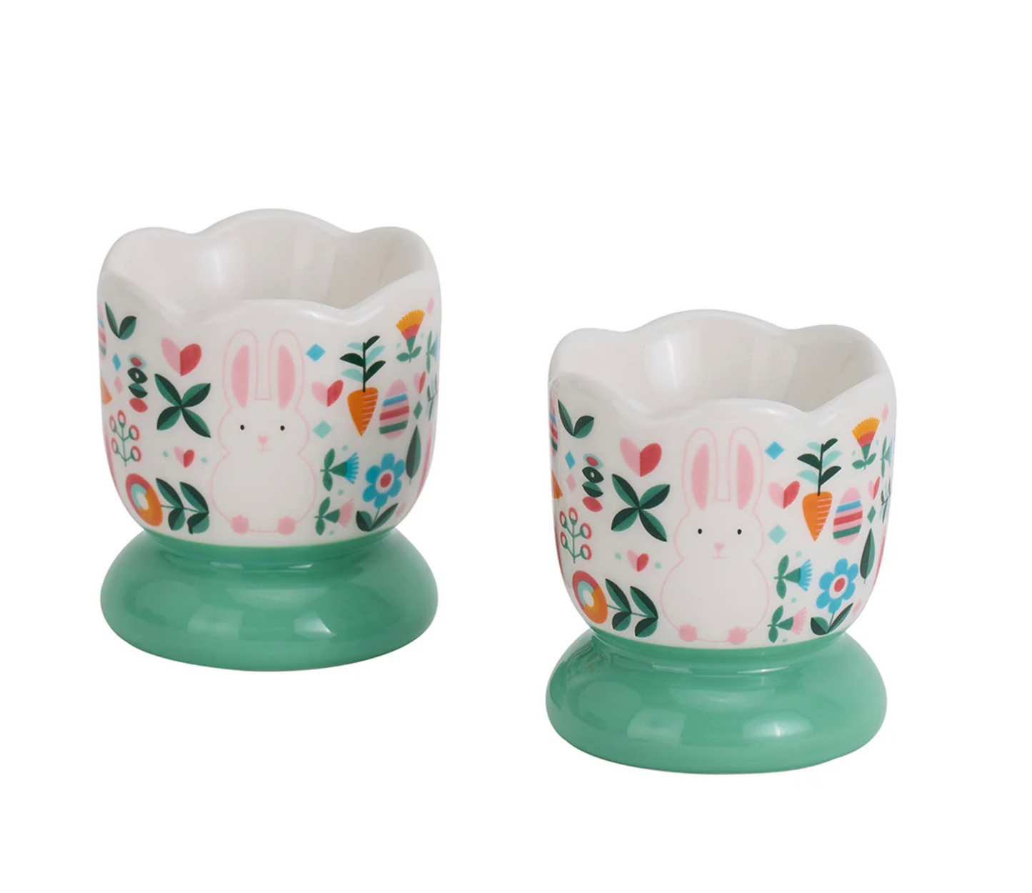 Easter Ceramic Egg Cups - 2pc