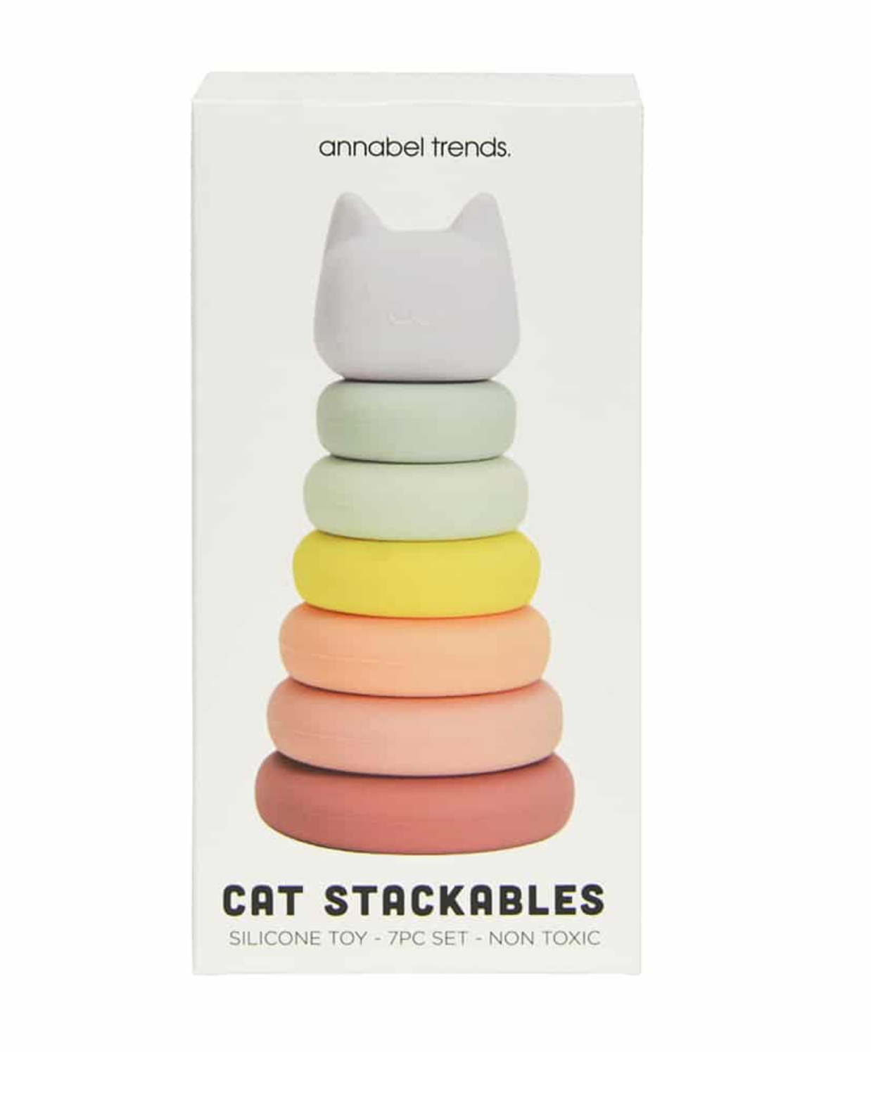 Silicone Stackable Toy - Cat
