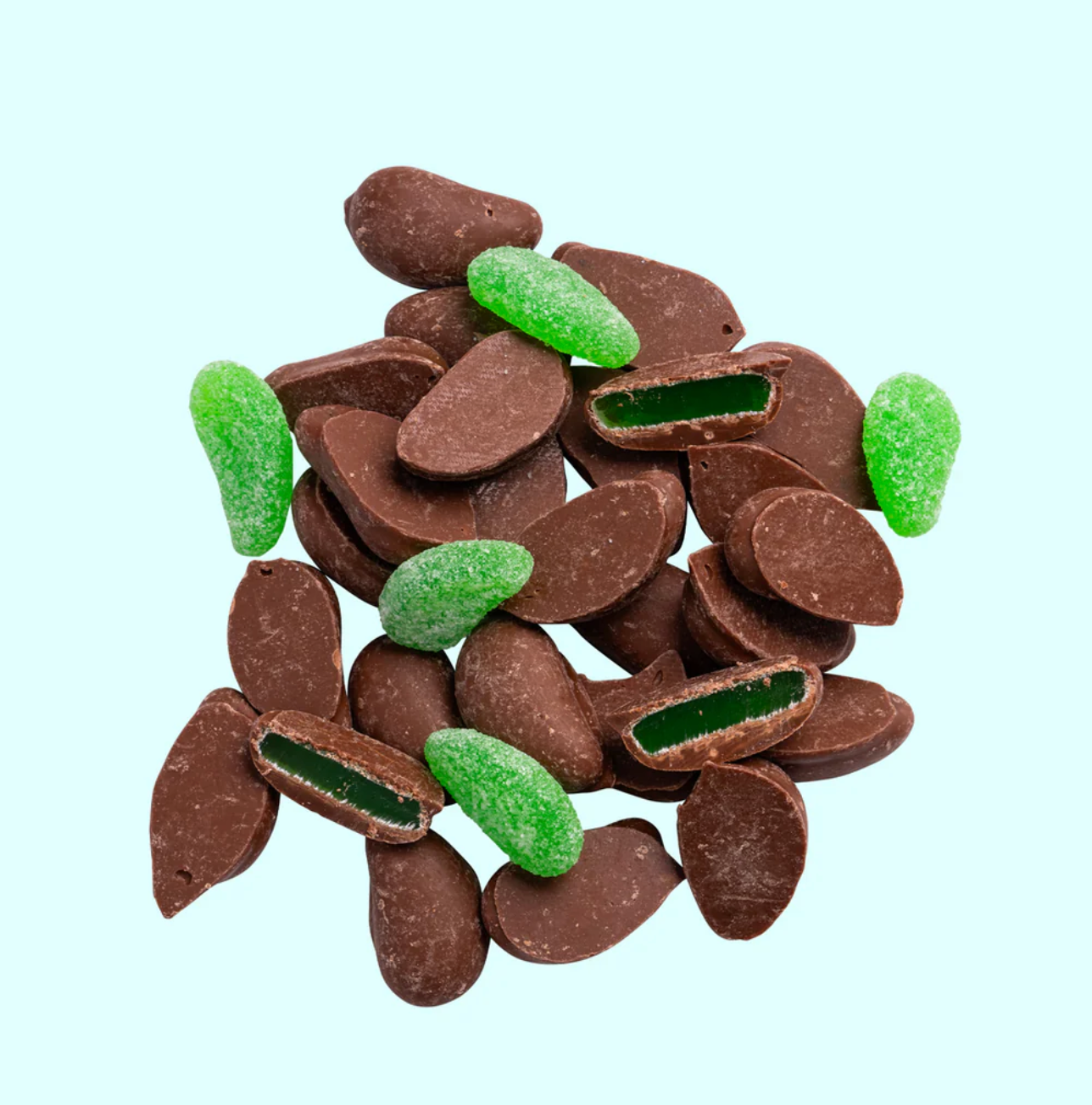 Chocolate Coated Mint Leaves