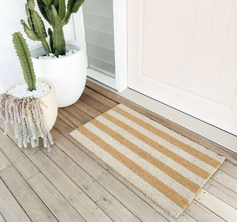 Stripes Sand Door Mat