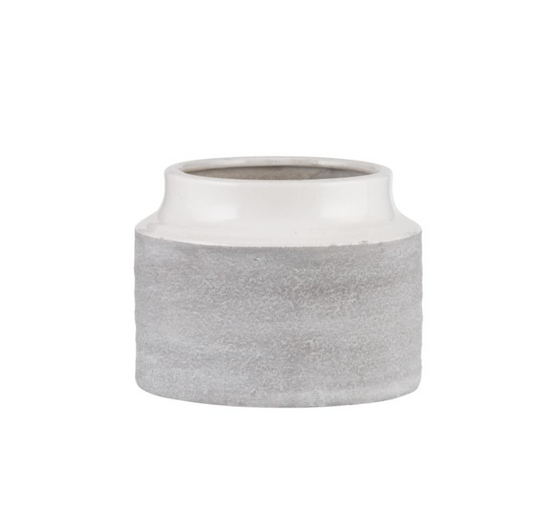 Rogue Ryder Pot White/Grey 16x16x12cm