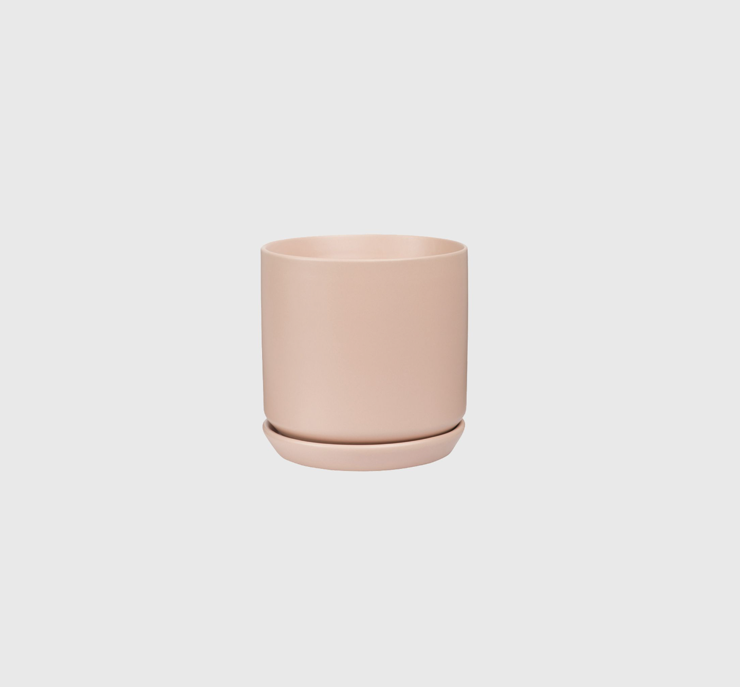 Small Oslo Planter - Peach + white