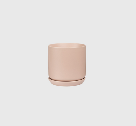 Small Oslo Planter - Peach + white