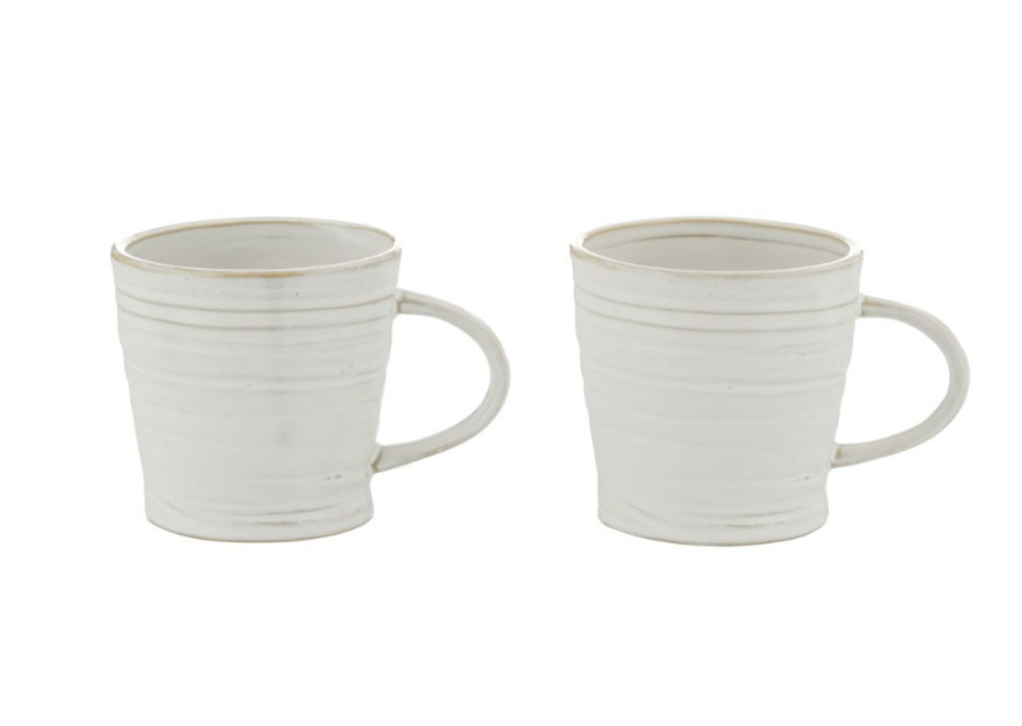 Somerset Set of 2 Milky Glaze Mugs