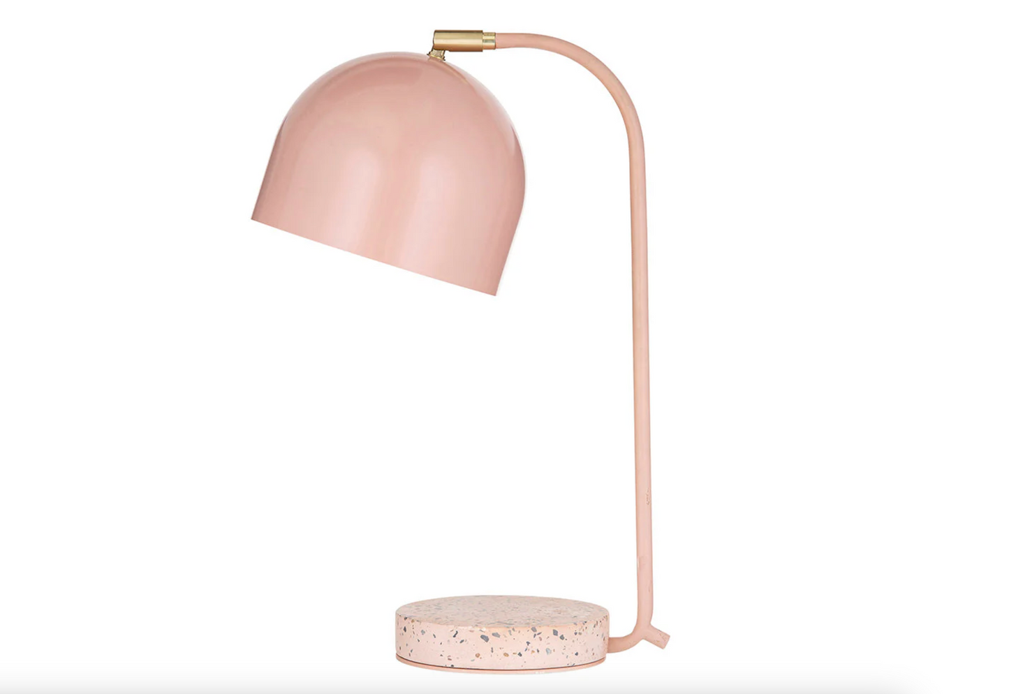 Amalfi Bells Desk Lamp Pink & White 23x18x44cm