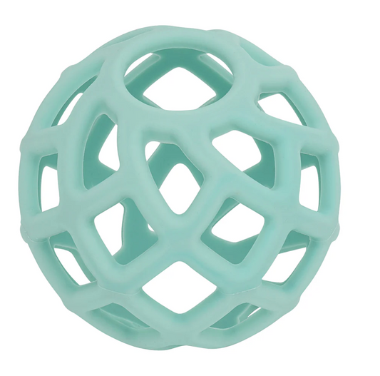 Silicone Ball Teether - Pink and Aqua