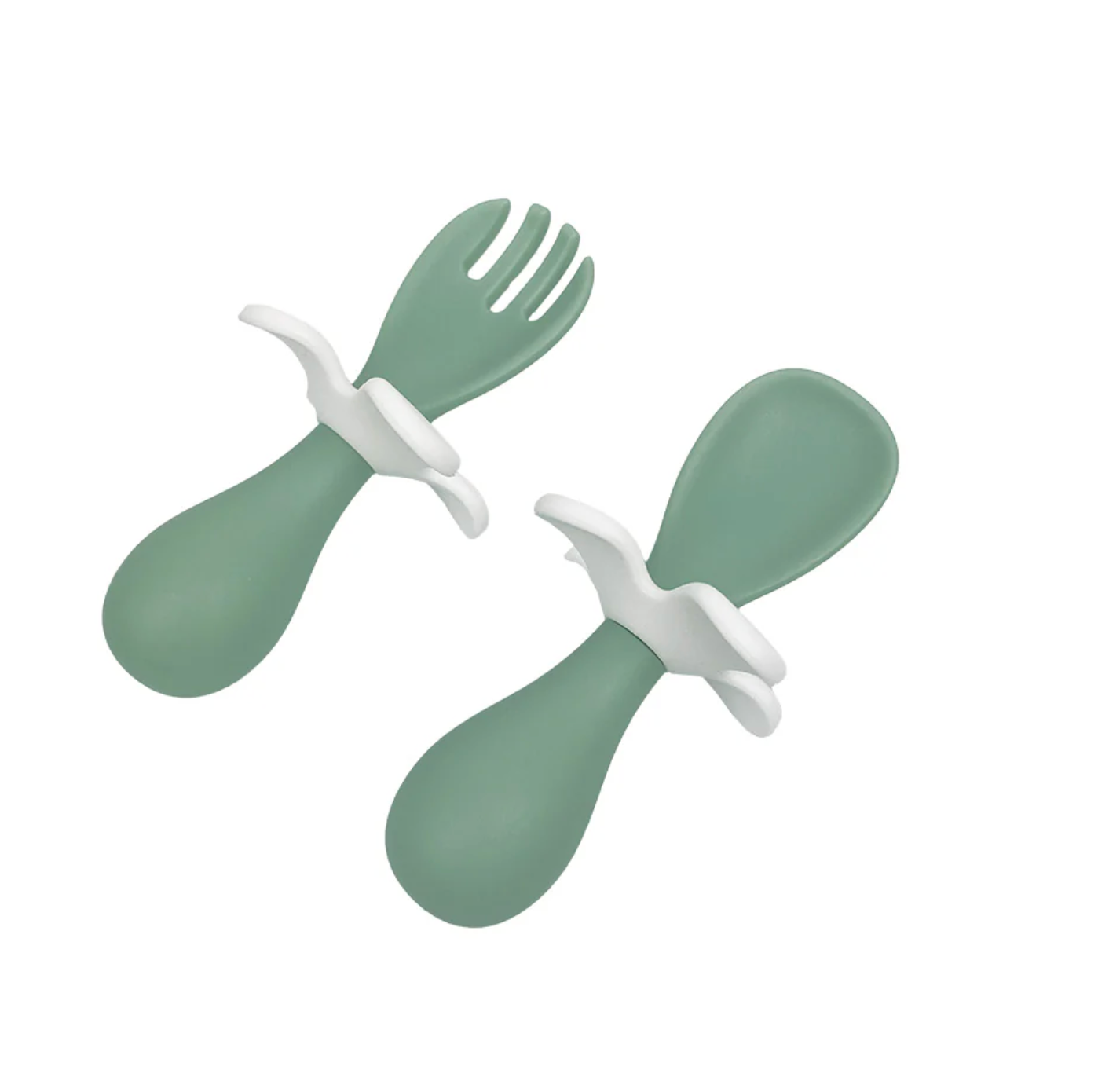 Flower Fork & Spoon - Pink, white, blue