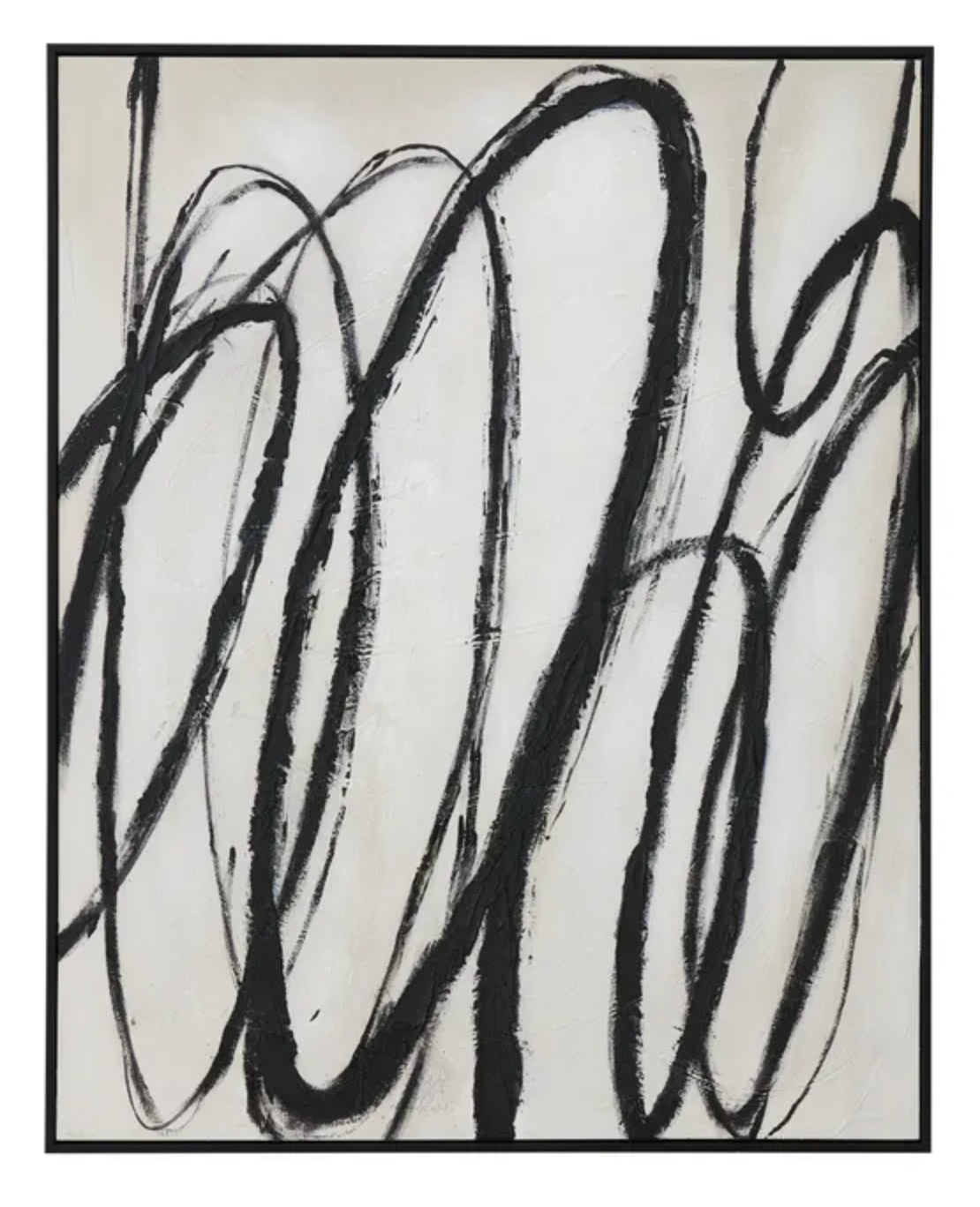 Flick Blk Frame Heavy Oil Paint 80x100cm