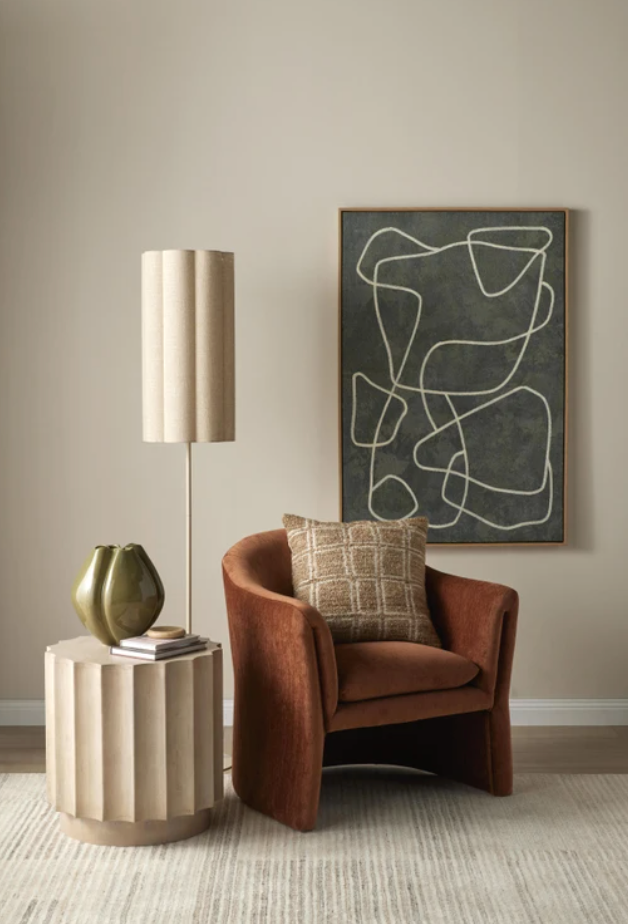 Amalfi Talstone Linen Floor Lamp