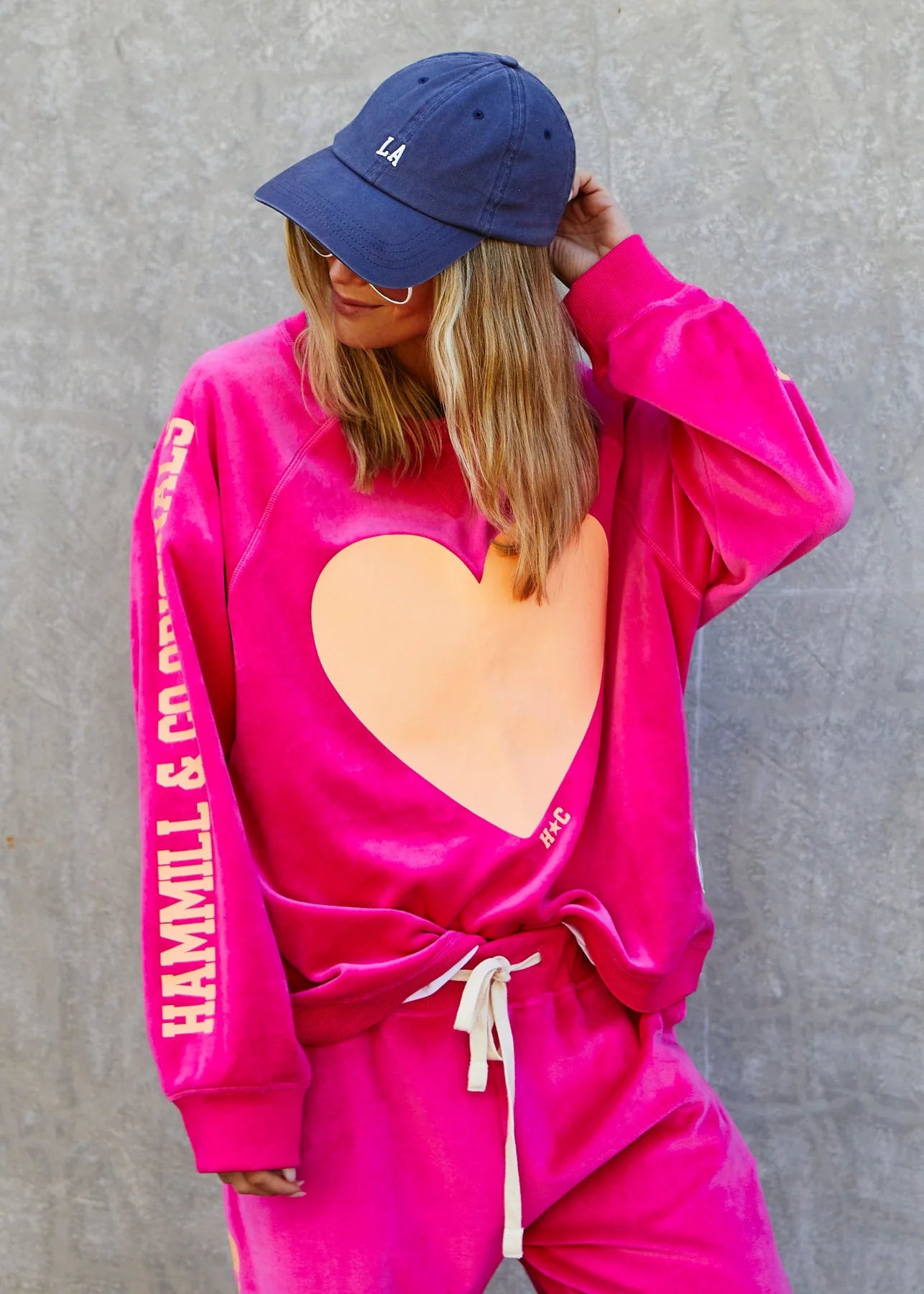 Velour sweat - pink
