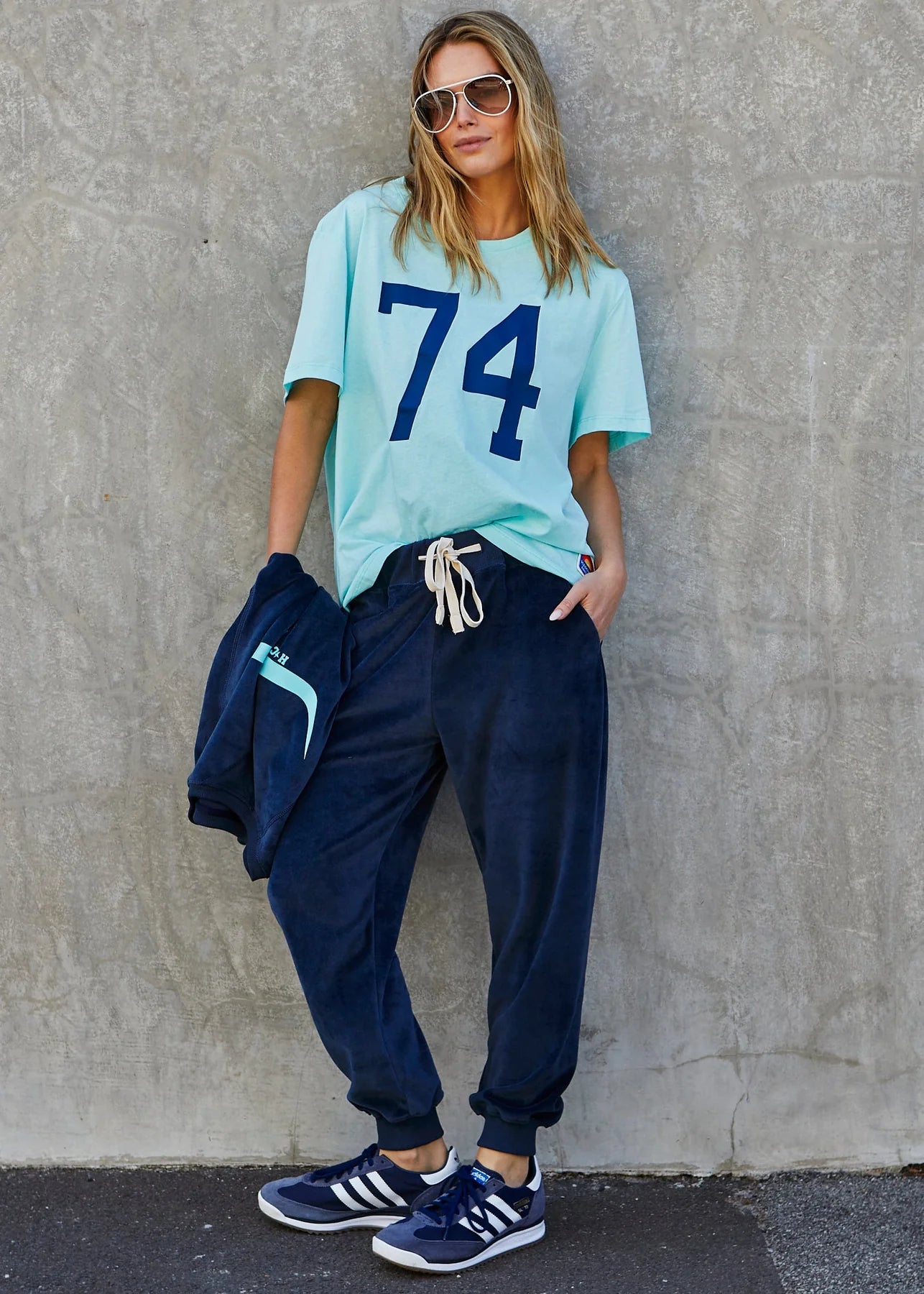 Graphic tee - pale blue