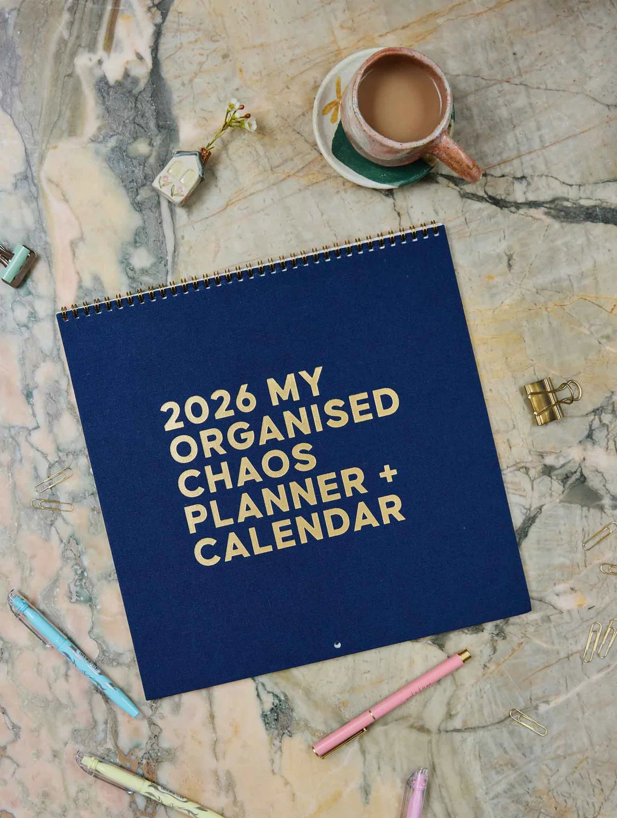 2026 Linen Planner & Calendar. Navy